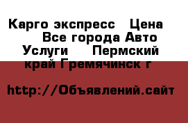 Карго экспресс › Цена ­ 100 - Все города Авто » Услуги   . Пермский край,Гремячинск г.